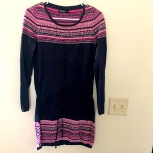 Size - M, Dark blue and pink dress
